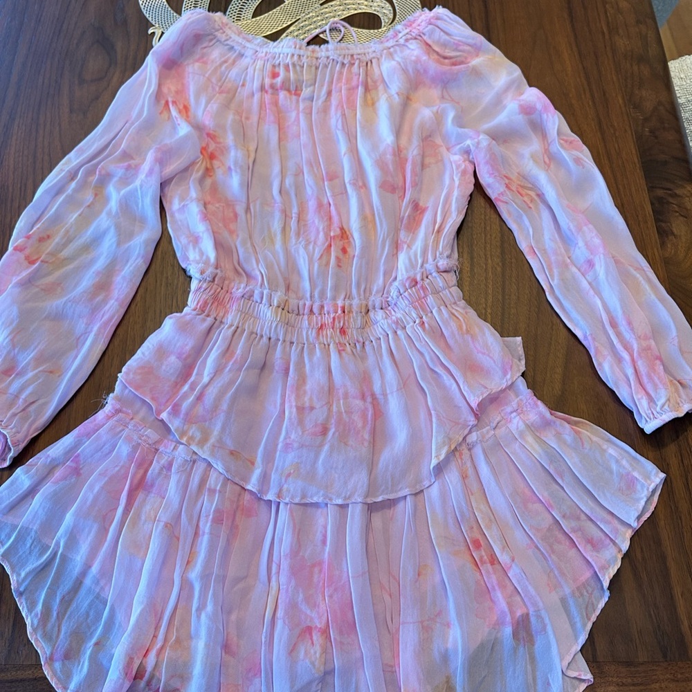 Loveshackfancy Multi-Ruffle Long Sleeve Mini-Dress - image 1